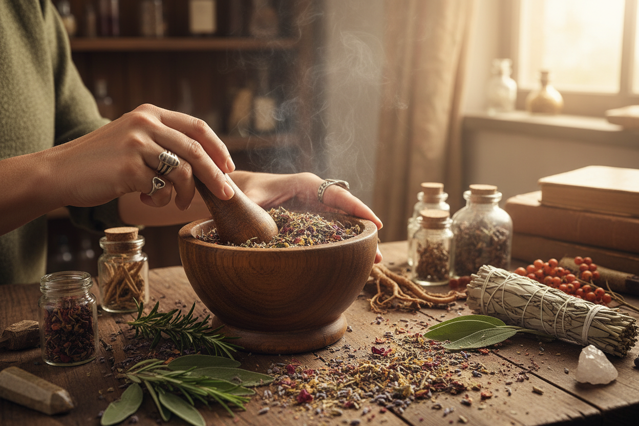 Rites &amp; Remedies is a collection of focused ritual blends created to support intentional work- protection, clarity, release, grounding, and renewal.